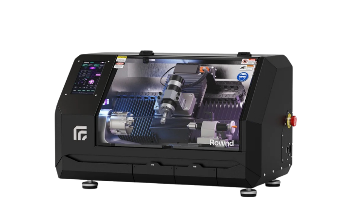 Tour CNC de bureau Rownd utilisé par Teck-Eprint à La Rochelle